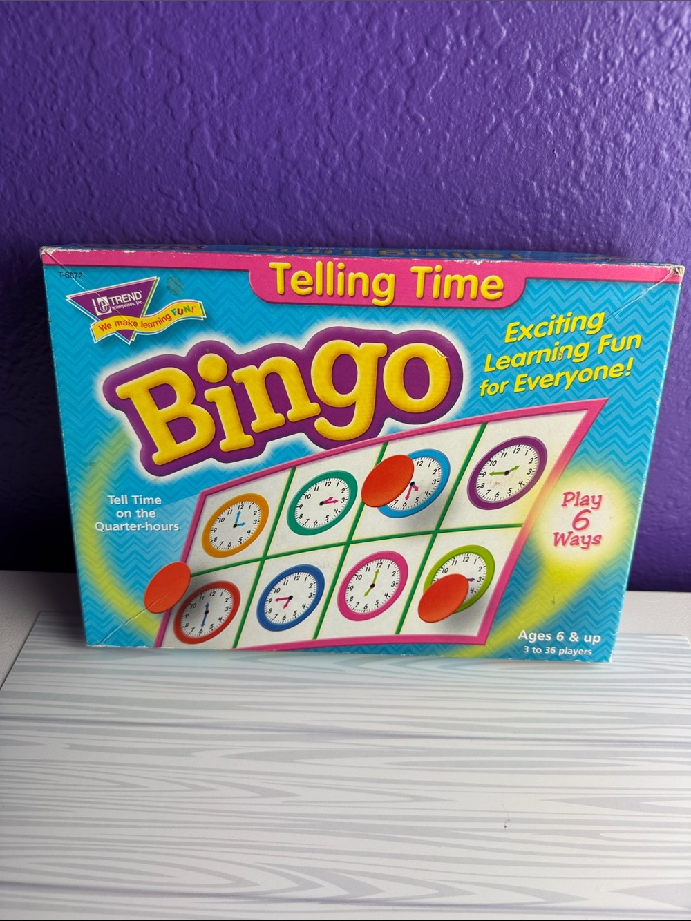 Telling Time Bingo Game Educational Homeschool Math Teacher Resource Learning